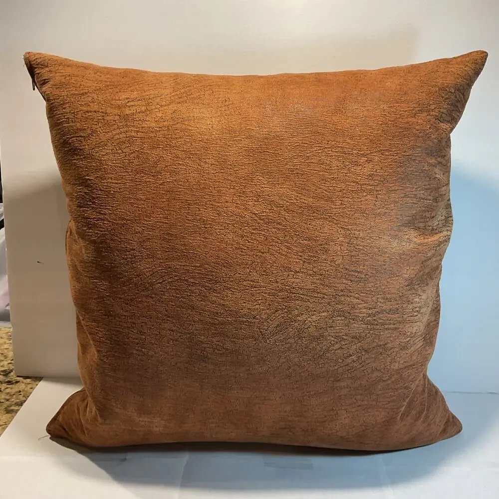 Newport Rust & Brown Couch Pillow - Made in the USA